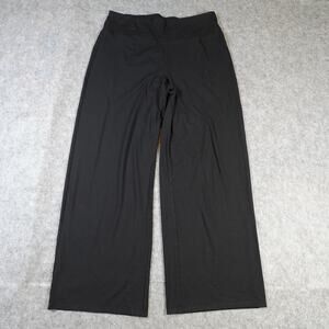 J. Jill Pants Womens Large Smooth Fit Full Wide Leg Wearever Collection Black